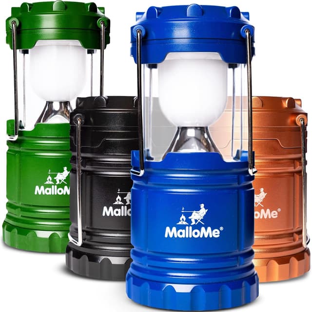 Detalle de MalloMe Camping Lantern 4-Pack Multicolor 🔦