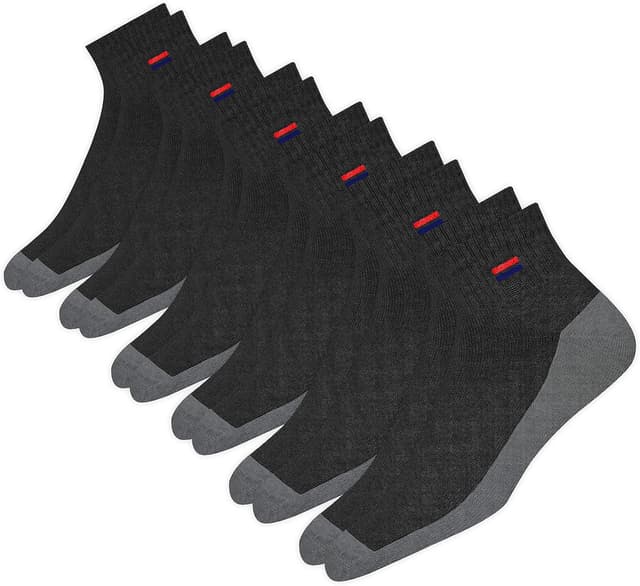 Detalle de NAVYSPORT Sneaker Socken (6 Paar) – kurze Baumwoll-Quarter-Sportsocken für Herren & Damen
