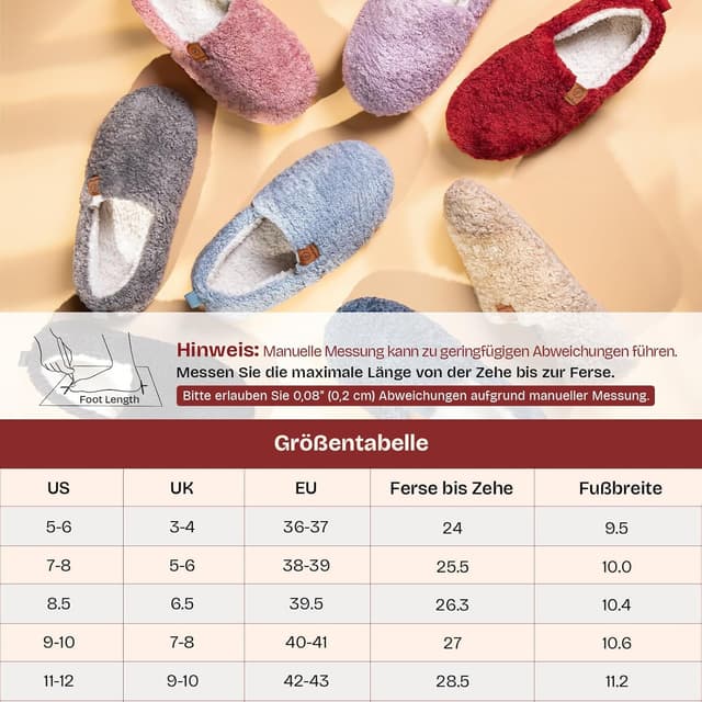 Thumbnail 6 de EverFoams Damen Hausschuhe mit Memory Foam