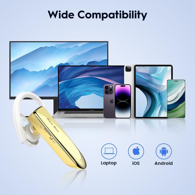 Thumbnail 6 de New Bee Auricolare Bluetooth wireless in-ear per smartphone