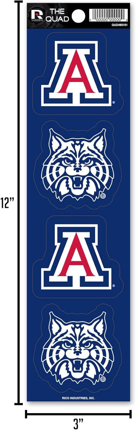 Thumbnail 6 de Rico Industries NCAA California Golden Bears Die Cut 4-Piece The Quad Sticker Sheet