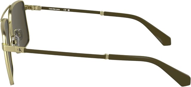 Detalle de Calvin Klein Jeans CKJ25201S occhiali da sole in stile aviator con lenti marroni