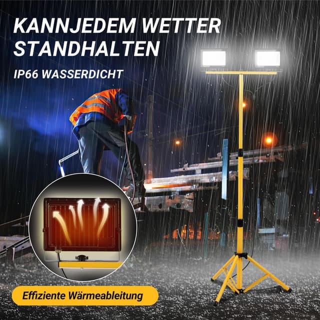 Thumbnail 3 de Eikuavons LED Baustrahler 2 x 50W 5000 lm