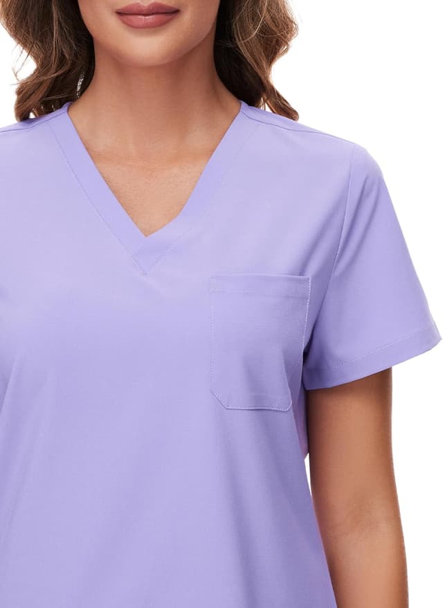 Detalle 2 de COZYFIT Scrubs Set Stretch V-Neck with 8 Pockets 🩺