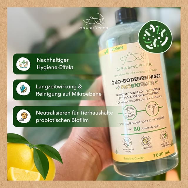 Thumbnail 1 de GRASHÜPFER Probiotischer Wischroboter Reiniger 1000 ml
