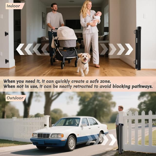 Thumbnail 4 de Miumoon Retractable Baby Gate 200-inch