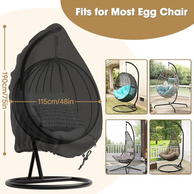 Detalle 1 de 420D Egg Chair Cover 190x115cm