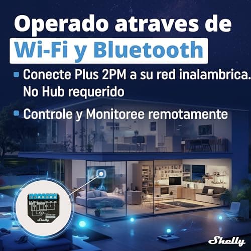 Thumbnail 3 de Shelly Plus 2PM Interruptor inteligente 2 canales 16A 🏠