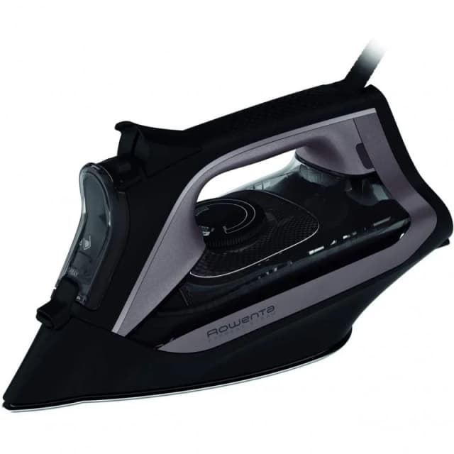 Detalle de Rowenta Express Steam 2.600 W plancha a vapor negro y rosa