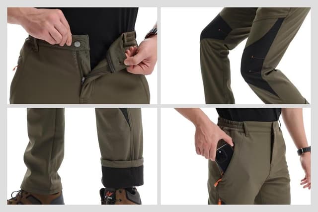 Thumbnail 5 de PrimeCrest Pantalones Trekking Hombre Impermeables