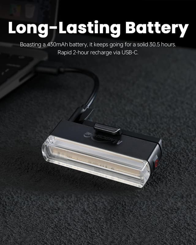 Detalle 2 de Magicshine SEEMEE 50 V2.0 rear bike tail light with USB-C recharge