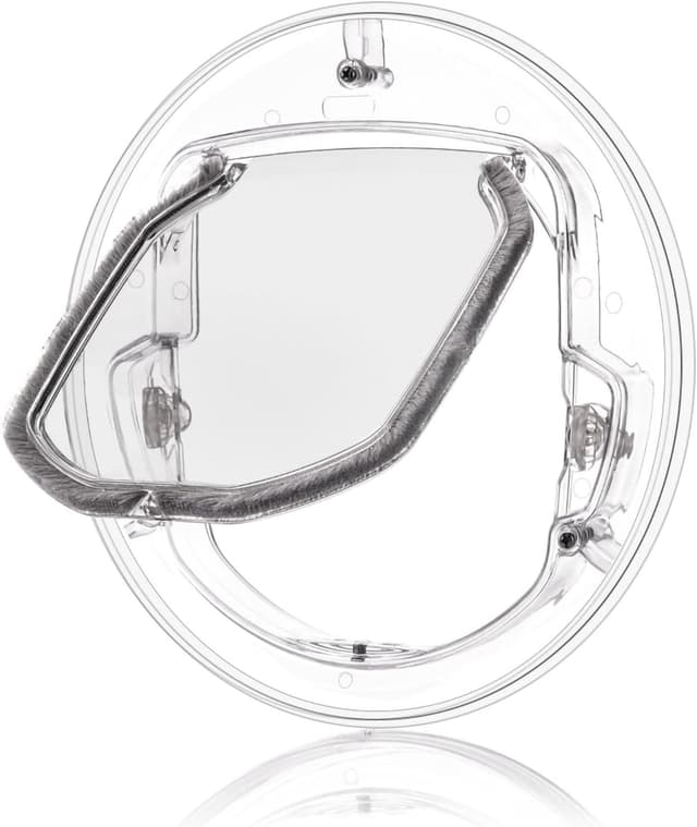 Detalle de Tiiyee Katzenklappe mit 4-Wege-Magnetverschluss für Haustier- und Schiebetüren