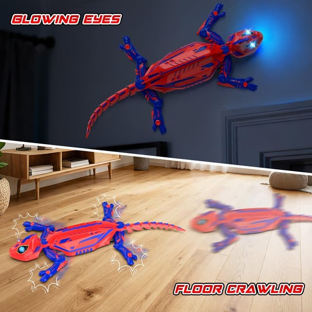 Detalle 2 de Mieryd Geco telecomandato Spider lucertola radiocomandato con occhi LED