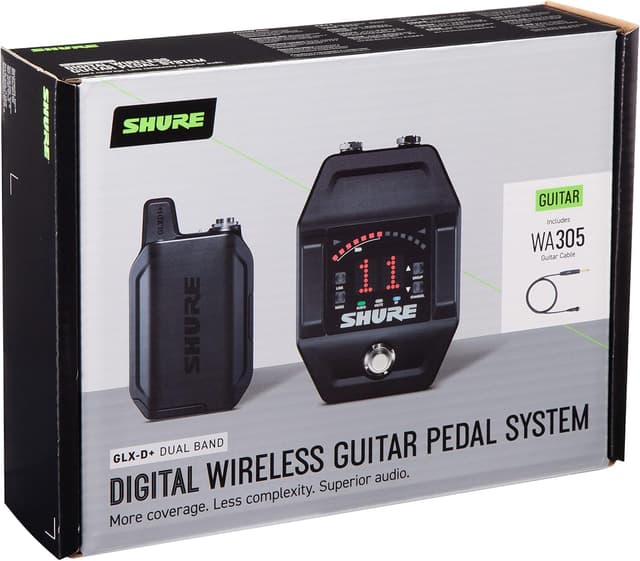 Detalle 2 de Shure GLXD16+ Dual Band Pro Digital Wireless System (with Pedal Receiver) for Guitar & Bass