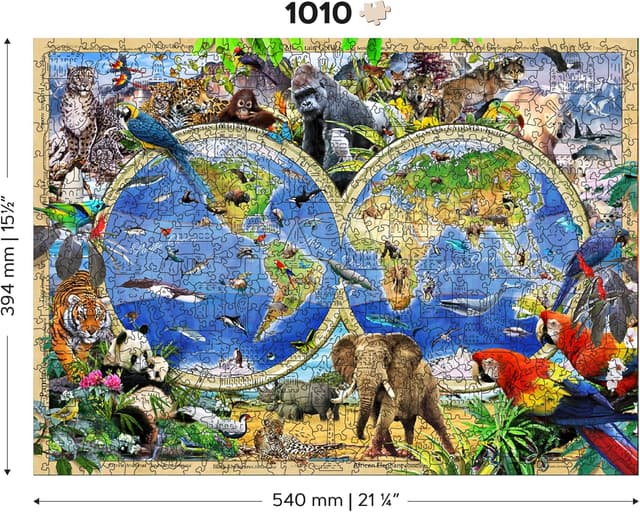 Thumbnail 3 de WOODEN.CITY Holzpuzzle 1000 Teile Tierreich