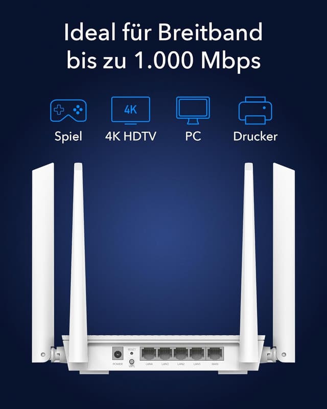 Thumbnail 5 de Cudy WR3000S AX3000 Dual-Band WiFi 6 Mesh-Router
