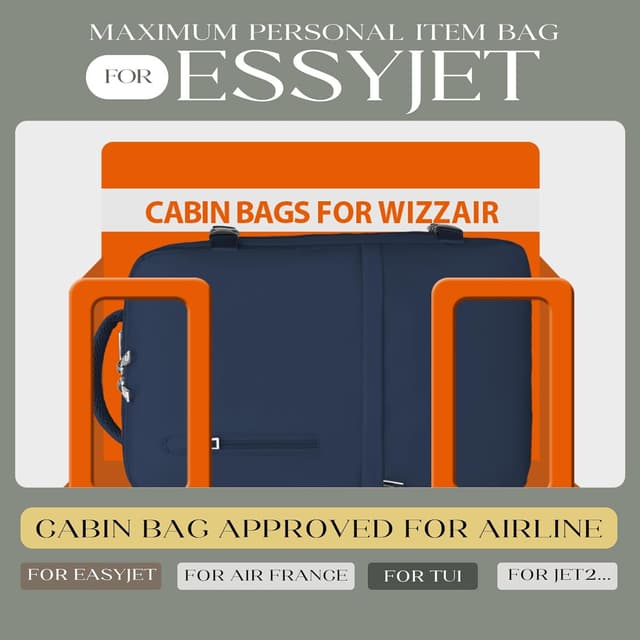 Detalle 2 de Hayayu Easyjet cabin bag 20 inch underseat