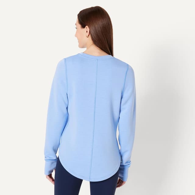 Detalle de Amazon Essentials Women’s Active Sweat Relaxed-Fit Long-Sleeve Crewneck Sweatshirt