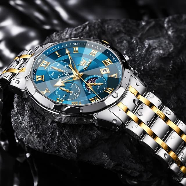 Detalle de OLEVS Quarz Herrenchronograph 3 ATM