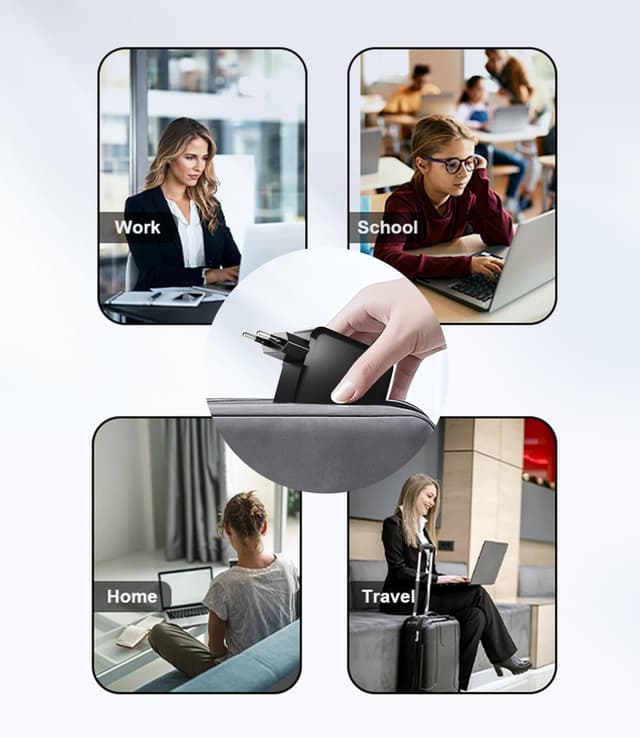 Detalle de Cluvox chargeur 65 W pour ordinateur Lenovo (20 V / 3,25 A) — connecteur 4,0 x 1,7 mm