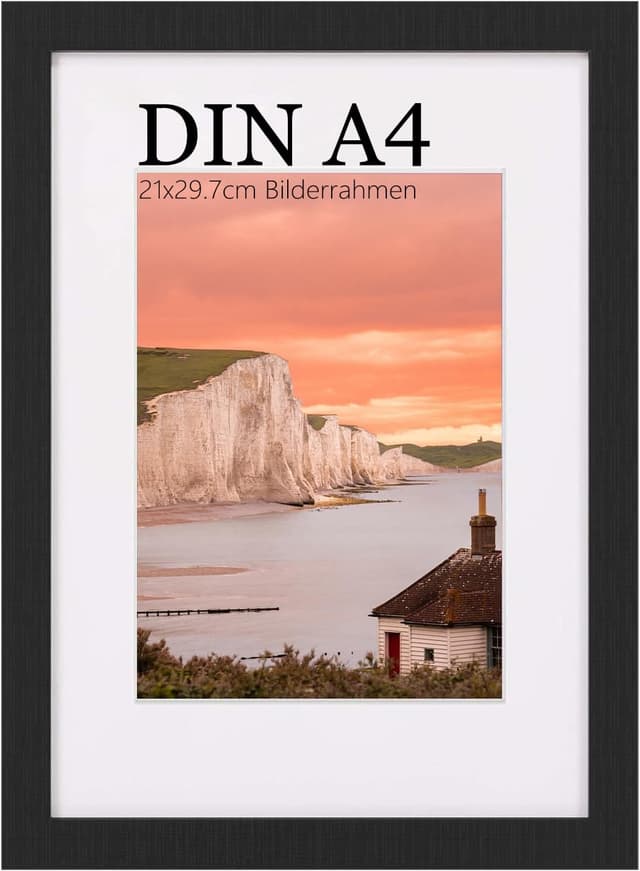 Detalle de UHOUSEST Cadre photo A4 noir 🖼