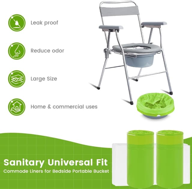 Thumbnail 5 de ACWOO Sac Hygiénique Chaise Percée 50Pcs 53x40cm