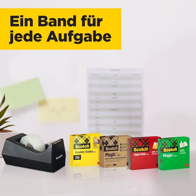Thumbnail 6 de Scotch Magic Tape Vorteilspack mit 8 Rollen – unsichtbares Klebeband (19 mm x 33 m) für Papier & Dokumente