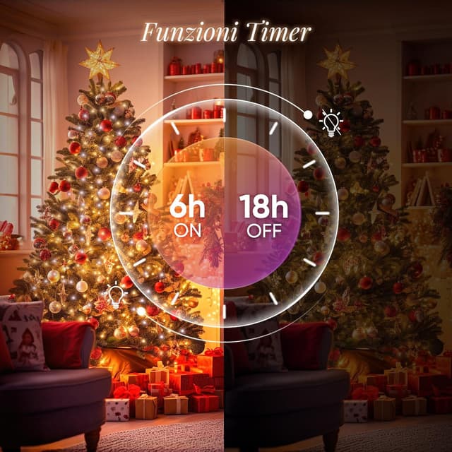 Thumbnail 5 de SALCAR Luci Albero Natale 160LEDs 3M Bianco Caldo