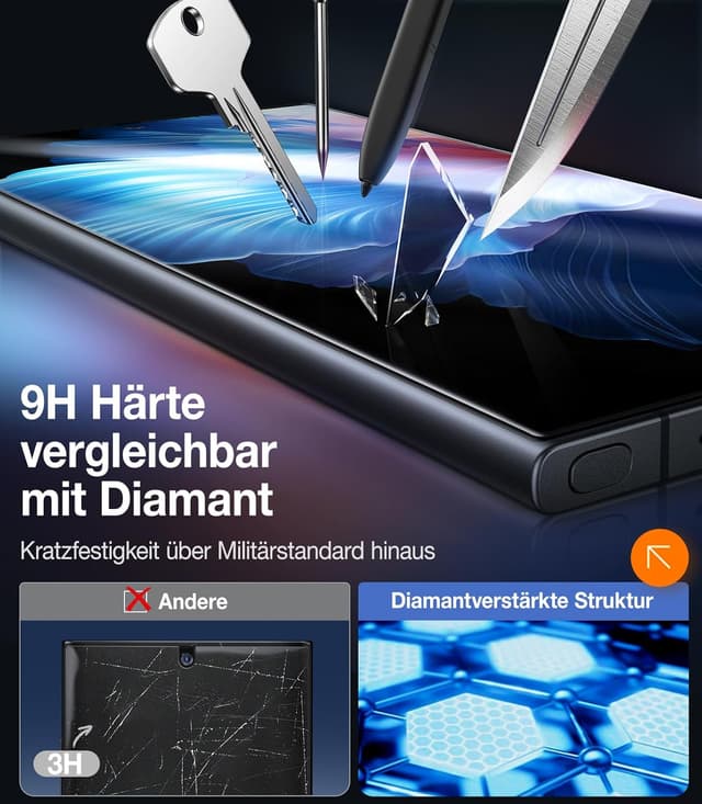 Thumbnail 3 de TORRAS Schutzfolie Samsung Galaxy S24 Ultra 9H+
