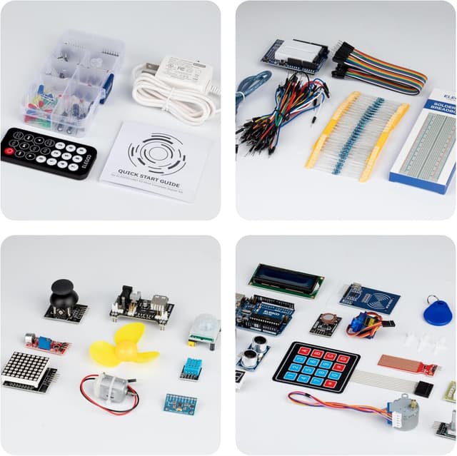 Detalle 2 de ELEGOO UNO R3 Ultimate Starter Kit – Arduino-kompatibler Projektbaukasten mit deutschem Tutorial und über 200 Teilen
