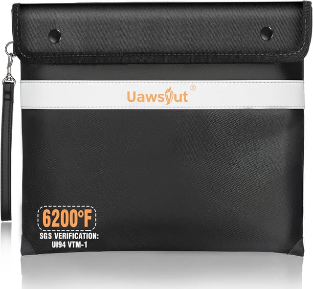 Imagen de Fireproof Document Bag 14.2"x11.2" 🔒 en OfertitasTOP