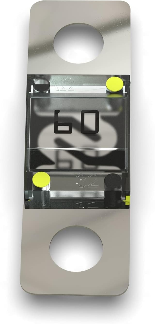 Detalle de Fusible Midi AUPROTEC 60 A jaune à verrouillage par vis (ISO 8820-5) – 1 pièce