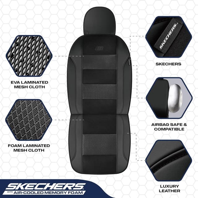 Detalle 2 de Skechers Seat Covers Air-Cooled Memory Foam