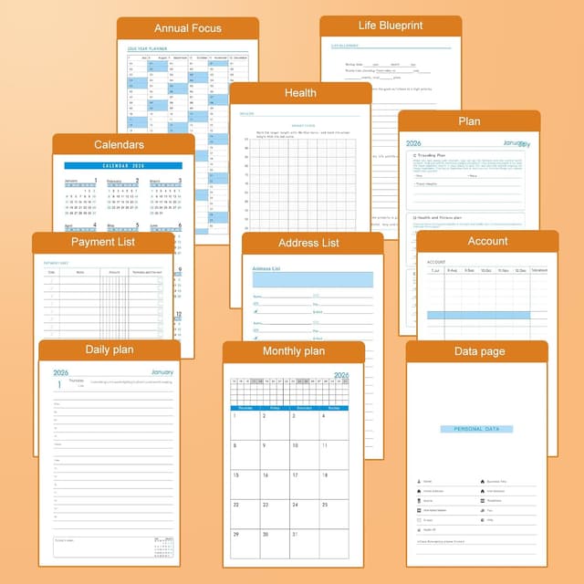 Thumbnail 6 de Goldaypln Agenda académica 2026 A5 1 día