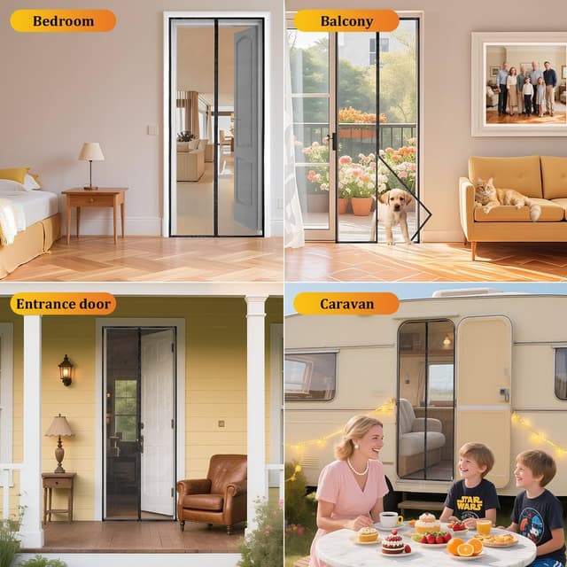 Thumbnail 8 de HOOMEE Mosquitera Magnética para Puerta Balcón 80x200cm 🦟