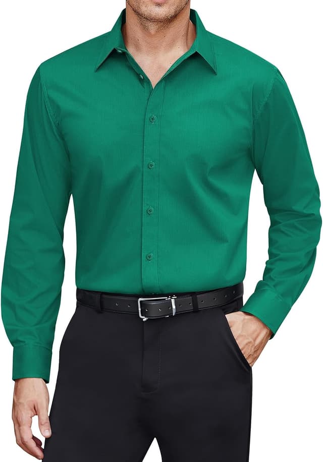 Detalle de J.VER Herren Hemd Fleckenschutz Regular Fit