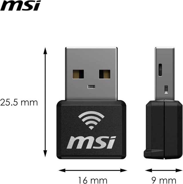Thumbnail 2 de MSI AX1800 Nano Adaptador WiFi USB - Conexión Rápida 🚀