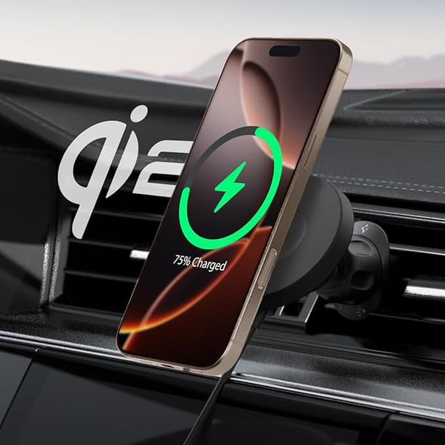 Imagen de Spigen OneTap Pro 4 MagFit 🚗 Cargador Inalámbrico Rápido Qi2 en OfertitasTOP