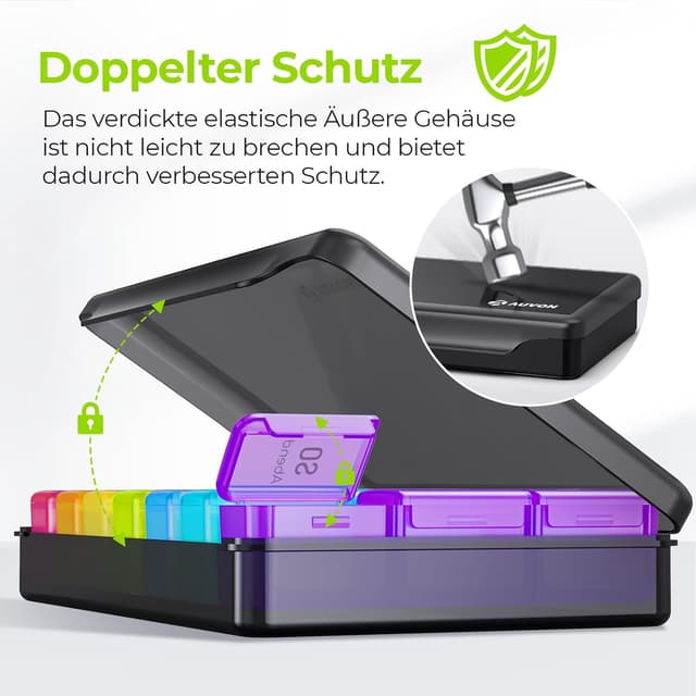 Thumbnail 6 de AUVON Tablettenbox 7 Tage 💊