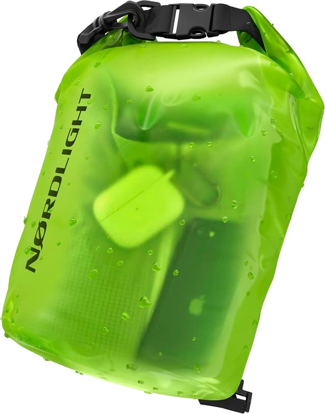 Detalle de Nordlight Dry Bag wasserdichte Tasche (2–30 l) mit Roll-Top und Schultergurt