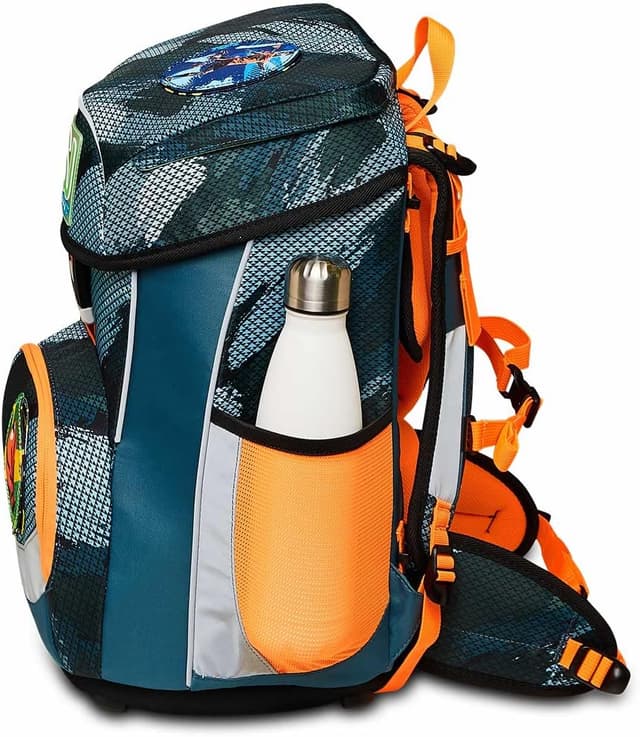 Detalle 2 de SJ Schulranzen Set 4-teilig: ergonomischer Schulrucksack 22 LT ab 1. Klasse (mit Mäppchen & Turnbeutel)