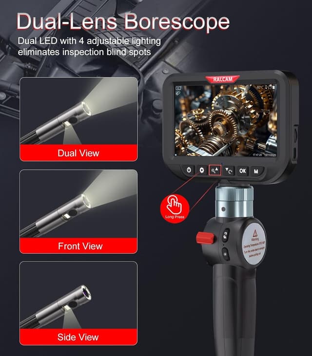 Thumbnail 2 de Ralcam Dual Lens Articulating Borescope 6.5mm Endoscope Camera