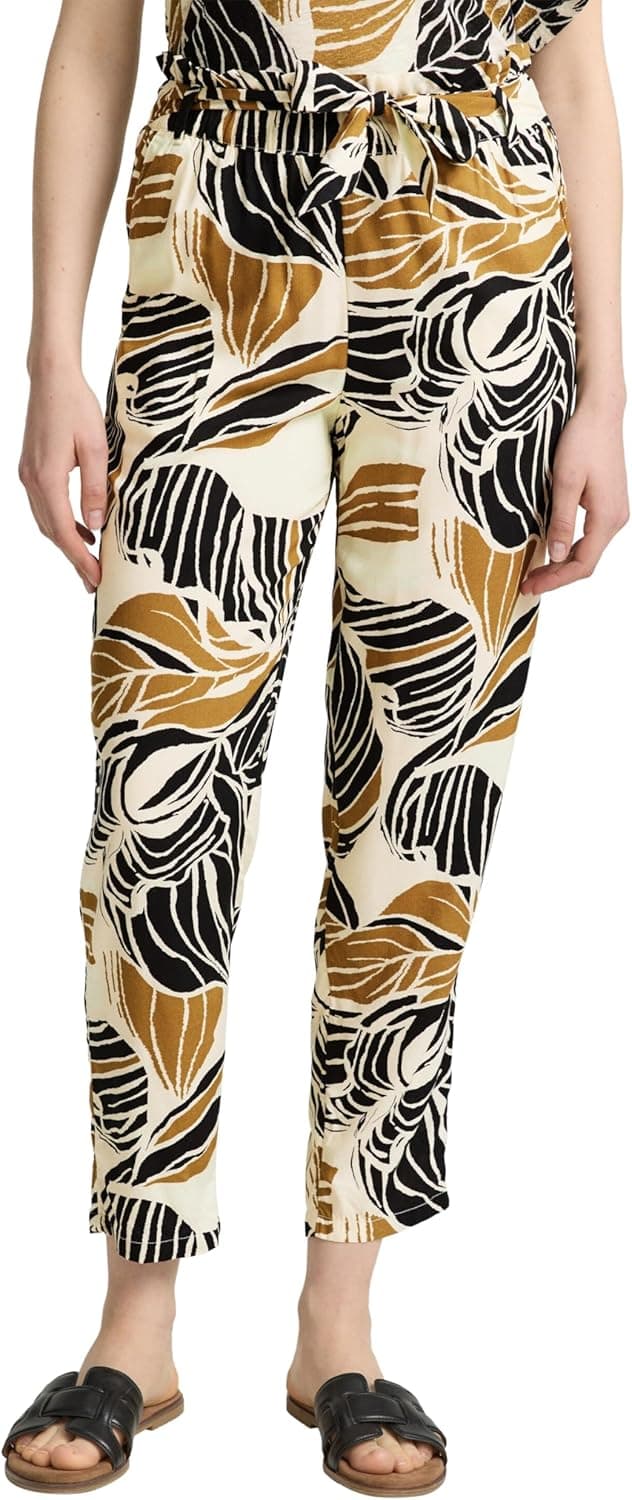 Detalle 2 de TOM TAILOR pantaloni larghi slim fit da donna con elastico