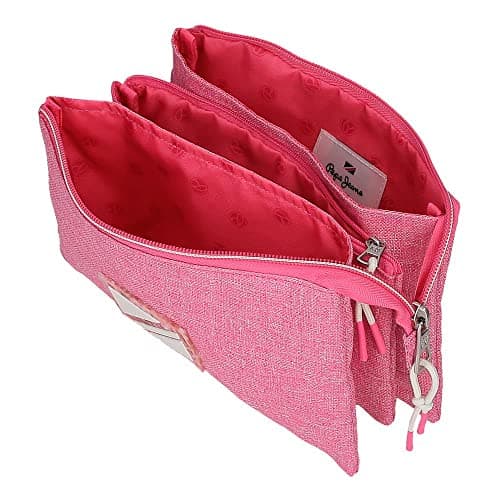 Thumbnail 3 de Pepe Jeans Luna Estuche triple rosa 22×12×5 cm 🎒