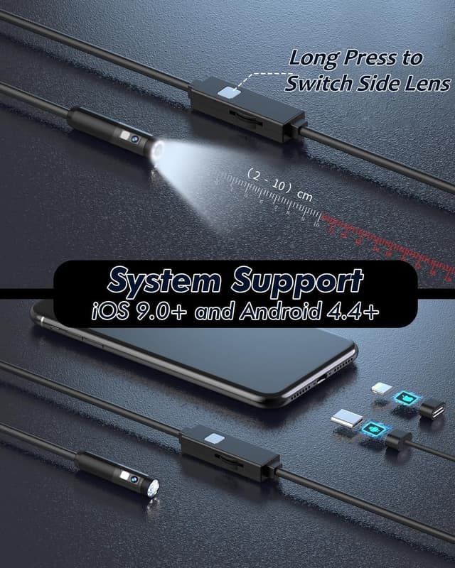 Detalle 2 de Dual Lens Endoskopkamera 1080P HD