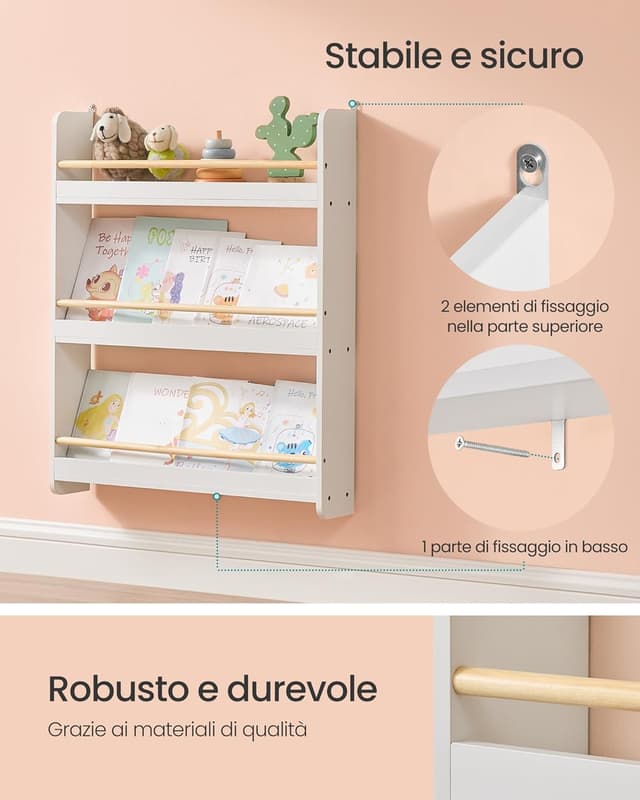 Thumbnail 4 de SONGMICS Libreria Montessoriana 12x60x75 cm