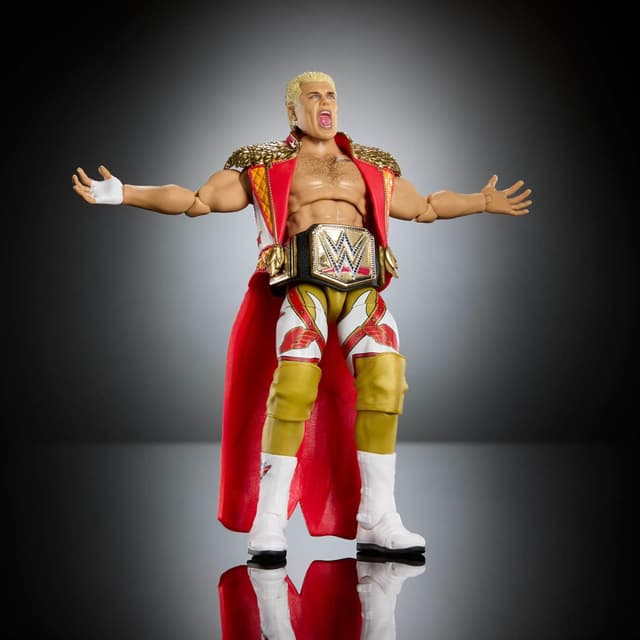 Detalle de Mattel WWE Ultimate Edition Action Figure Set (Cody Rhodes, 6-inch) with Swappable Heads & Hands, JHV89