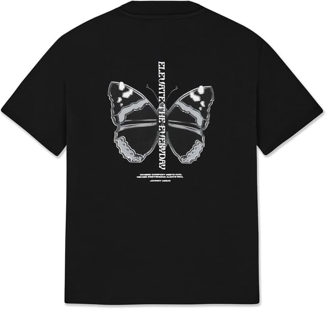 Detalle 2 de Johnny Urban Oversized T-Shirt unisex Sammy Chrome Butterfly in 100% cotone