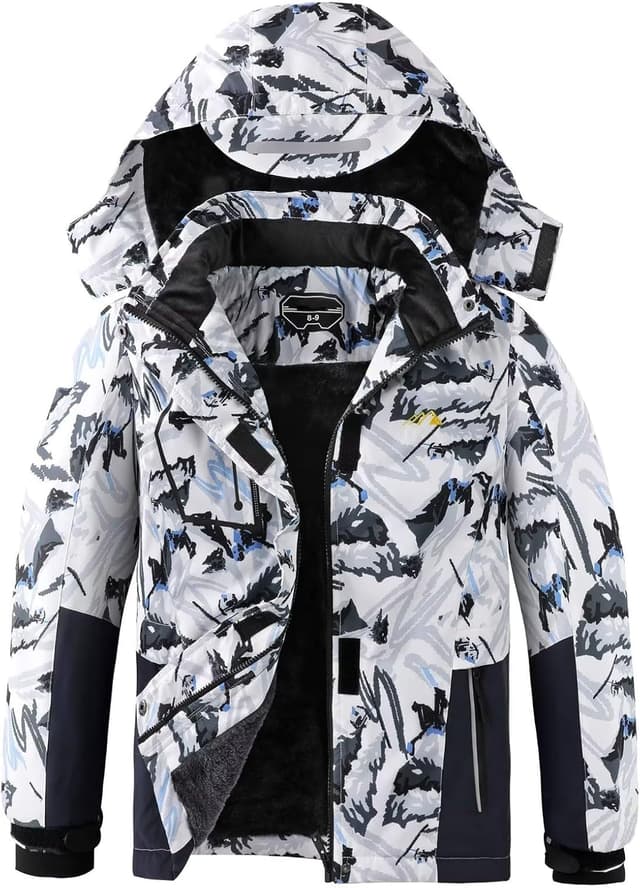 Detalle 2 de Kid's Ski Jacket with Detachable Hood ⚡