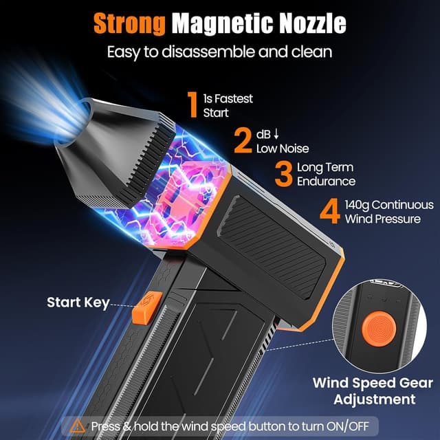 Detalle 2 de Compressed Air Duster 150,000 RPM Electric